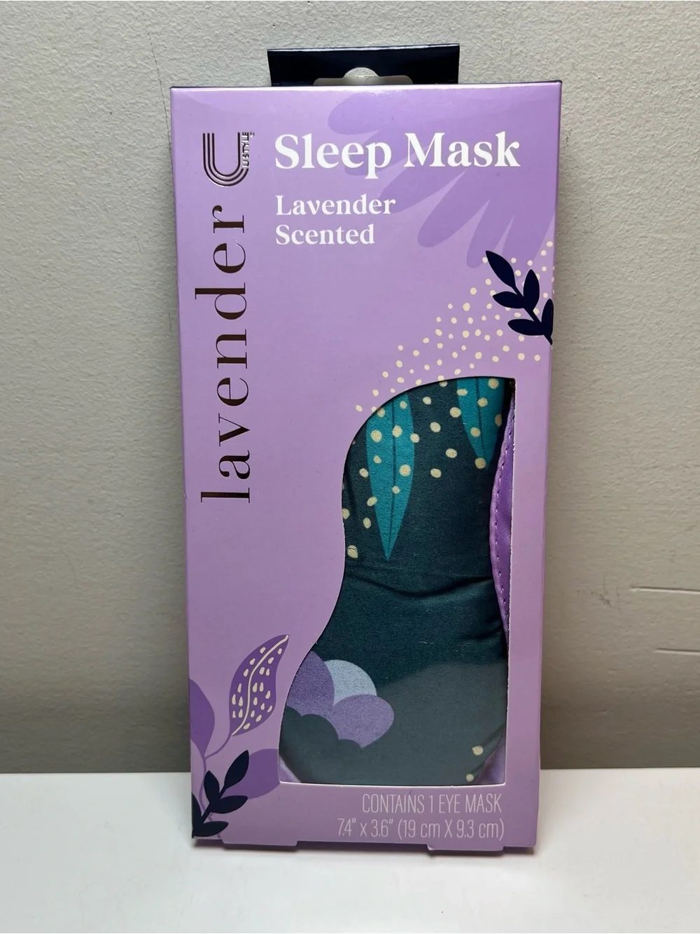 Lavender Scented Sleep Mask - Purple Packaging